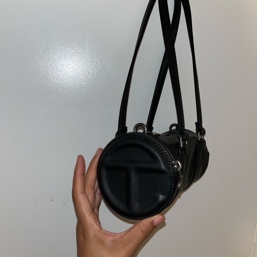 Black mini telfar duffle bag